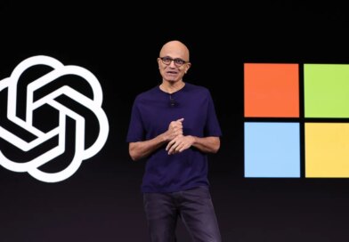 Microsoft CEO Satya Nadella speaks during the OpenAI DevDay event on November 06, 2023 in San Francisco