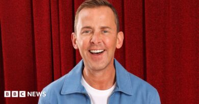 In this image released on January 29,2025, Radio DJ, Scott Mills supports Red Nose Day 2025. Taken in London on the 6th November 2024