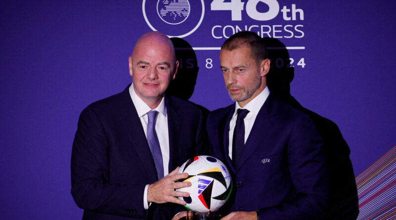 Soccer-UEFA to boycott World Cup and FIFA tournaments over stake sale plans