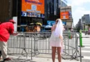 Taylor Swift and Travis Kelce wedding attracts small crowds during sweltering NYC heat