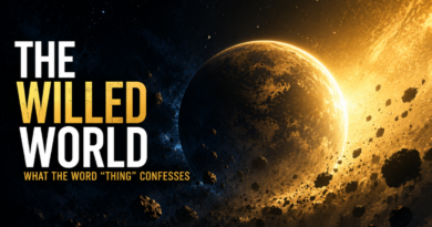 The Willed World: What the Word “Thing” Confesses