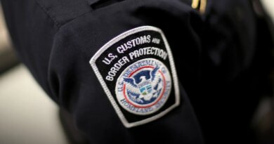 MIAMI, FL - MARCH 04: A U.S. Customs and Border Protection officer's patch is seen as they unveil a new mobile app for international travelers arriving at Miami International Airport on March 4, 2015 in Miami, Florida. Miami-Dade Aviation Department and U.S. Customs and Border Protection (CBP) unveiled a new mobile app for expedited passport and customs screening. The app for iOS and Android devices allows U.S. citizens and some Canadian citizens to enter and submit their passport and customs declaration information using their smartphone or tablet and to help avoid the long waits in the exit lanes. (Photo by Joe Raedle/Getty Images)