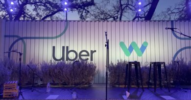 Uber-Waymo logo signage