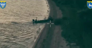 Ukraine launched a first-of-its-kind robotic amphibious assault, deploying a gun-toting robot from a drone boat