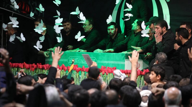 What is the religious and political messaging behind Khamenei’s funeral?