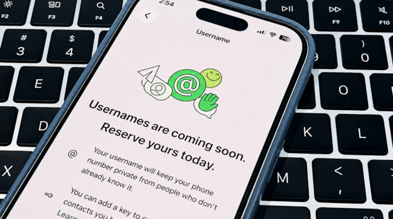WhatsApp username reservation rollout