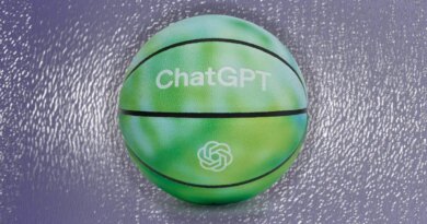 green basketball with ChatGPT logo