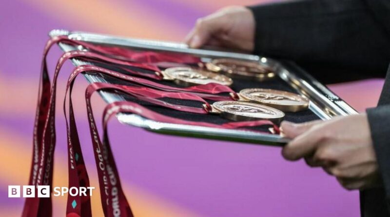 Close up of Bronze medals from 2022 Qatar