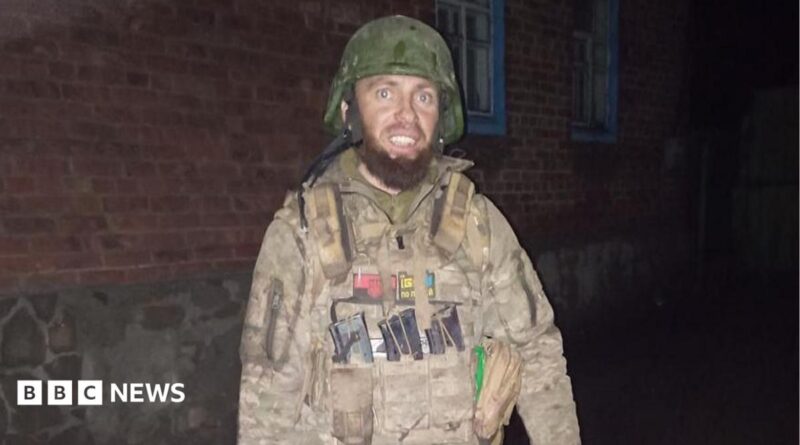 Vasyl pictured wearing his military uniform