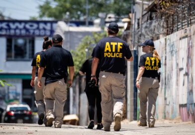 SOUTH LOS ANGELES, CA - JULY 01:ATF investigators survey damage on Thursday, July 1, 2021 after an LAPD Bomb Squad truck exploded with illegal fireworks in South Los Angeles. The truck failed to handle a planned detonation of seized explosives the night before leaving 17 people injured and damage in the neighborhood. (Photo by Sarah Reingewirtz/MediaNews Group/Los Angeles Daily News via Getty Images)