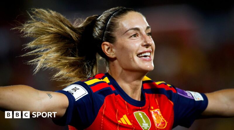Alexia Putellas celebrating with Barcelona