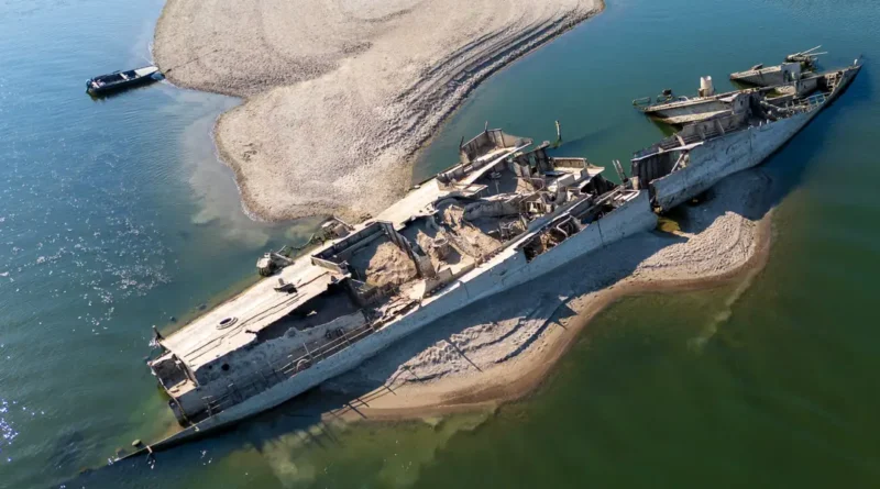 All the long-lost relics unearthed by Europe's drying rivers amid summer heatwave