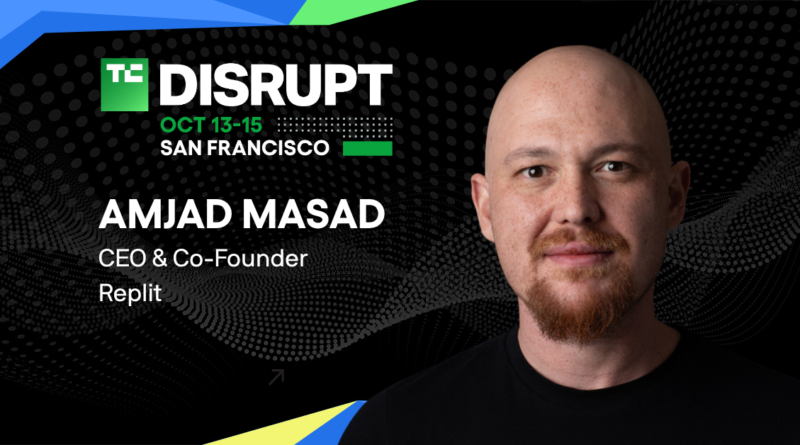 Amjad Masad, CEO and co-founder of Replit, joins the Disrupt Stage at TechCrunch Disrupt 2026  | TechCrunch