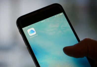 The iCloud storage application is seen on an iPhone on November 8, 2017.
