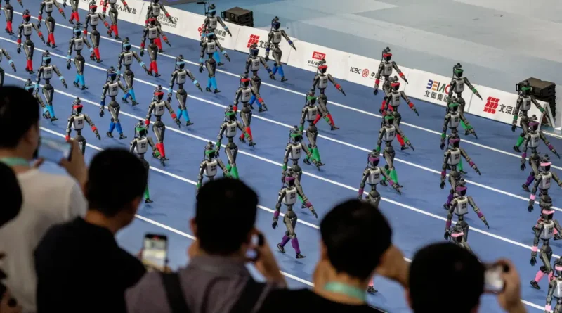 At China's robot Olympics, the finish line comes with a padded wall and a stretcher