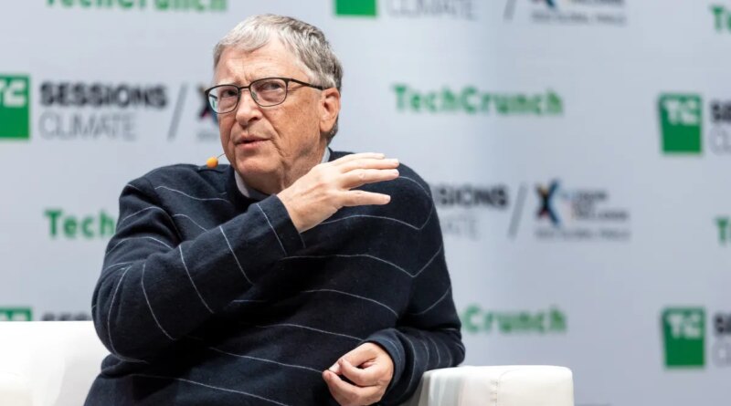 Bill Gates on stage at TC Sessions: Climate 2022