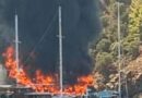 Blaze forces families to abandon Turkish tour boat