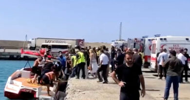 Boat with around 270 people on board capsizes off North Cyprus; one dead