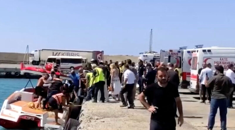 Boat with around 270 people on board capsizes off North Cyprus; one dead