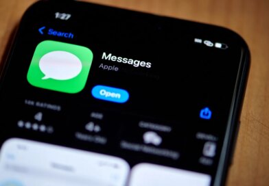 The Apple Messages app in the Apple App Store on a smartphone