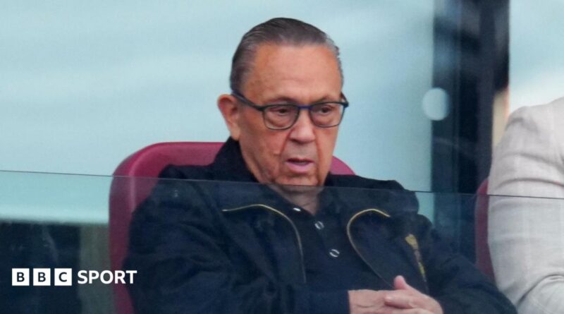 David Sullivan in the hospitality area at West Ham