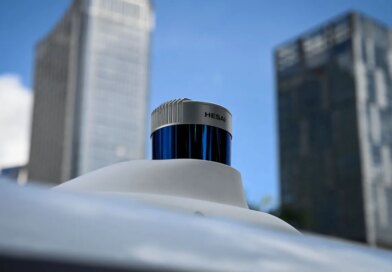 Hesai lidar on Baidu robotaxi