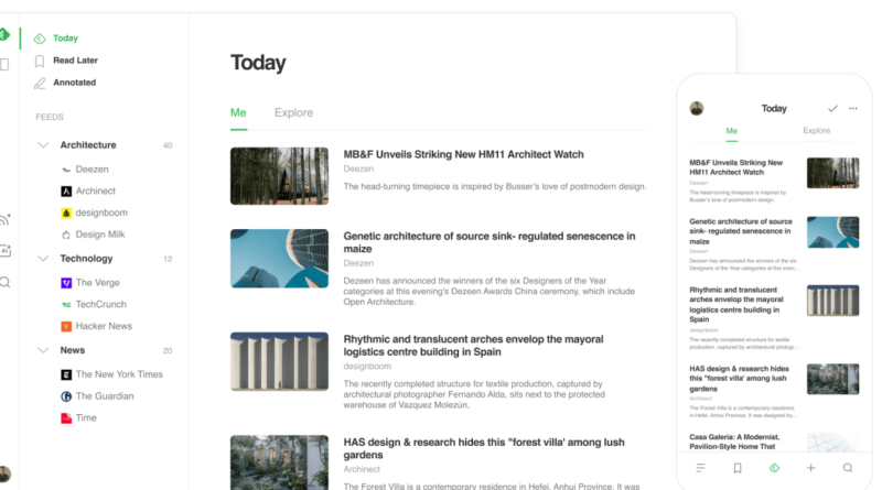 Feedly News page