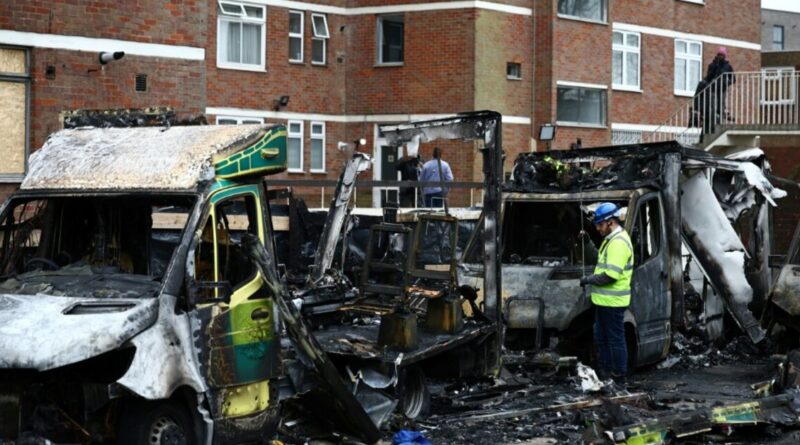 Four plead guilty to London arson attack on Jewish ambulances