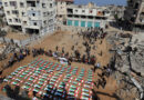 Gazans bury nearly a whole clan found in rubble in mass funeral for 112 Gazans bury nearly a whole clan found in rubble in mass funeral for 112