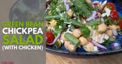 Green Bean Chickpea Salad (with chicken)