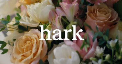 Hark over flower backdrop