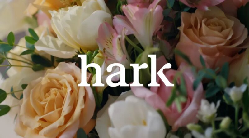 Hark over flower backdrop