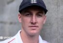Portrait of England batter Harry Brook