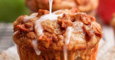 Healthy Apple Muffins with Cottage Cheese (High Protein!)