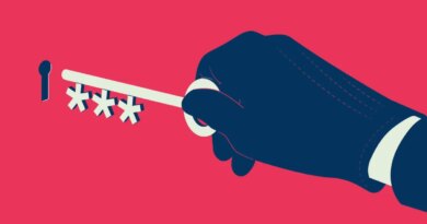 an illustrated hand holding a key about to enter a lock on a darkened pink background