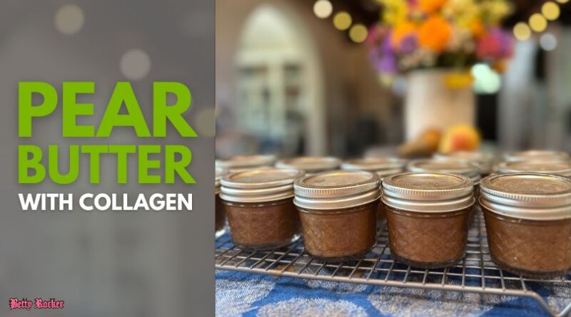 Low Sugar Pear Butter with Collagen