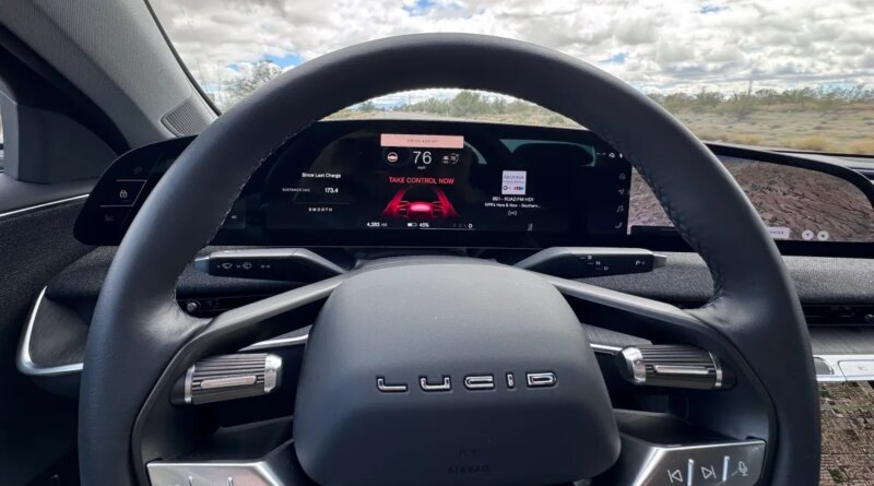 Lucid steering wheel