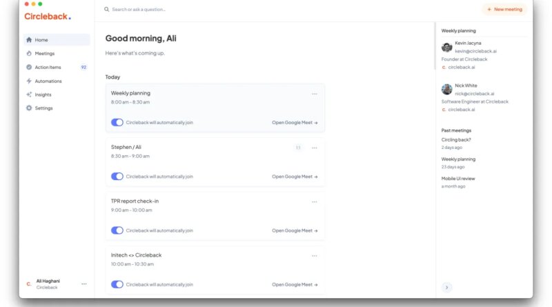 Meeting notetaker Circleback adds a free tier to attract more customers | TechCrunch
