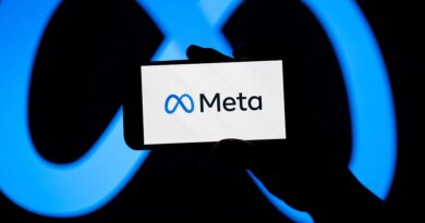 The Meta Platforms, Inc. logo is seen on a smartphone screen.