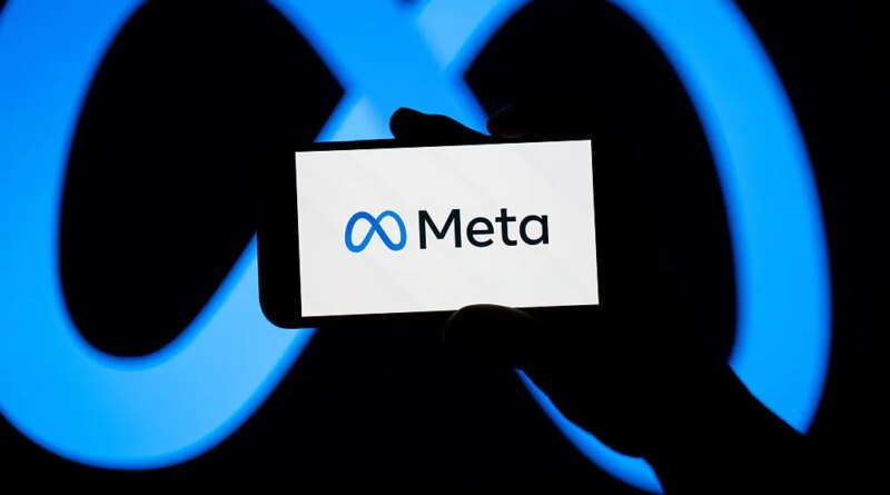 The Meta Platforms, Inc. logo is seen on a smartphone screen.