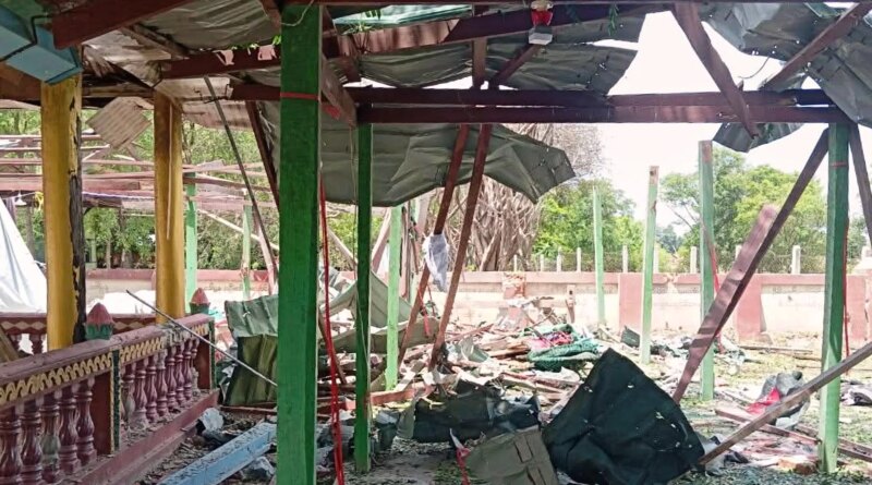 Myanmar military bombing kills 14 at Buddhist monastery, opposition reports