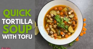 Quick Tortilla Soup with Tofu