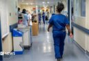 Medical staff walking in a hospital corridor 