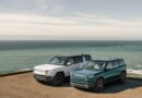 Rivian's CFO is leaving the company | TechCrunch Two Rivian EVs parked by the ocean