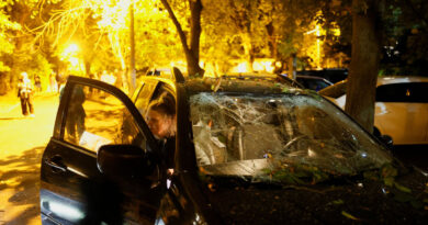 Russia pounds Kyiv with missiles, killing at least three