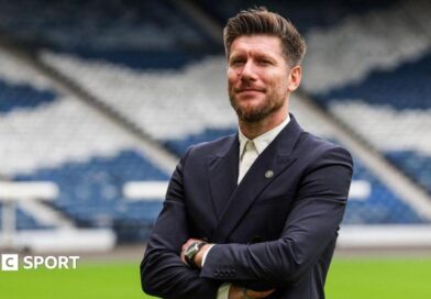 Sebastien Pocognoli poses for photographs at Hampden Park