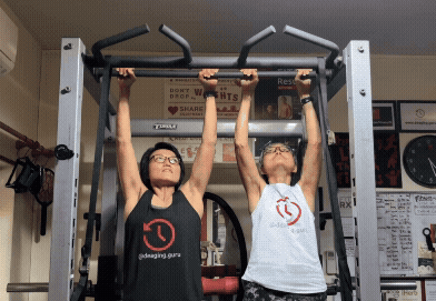 She started strength training at her kids' gym. Now, at 80, she's doing pull-ups.