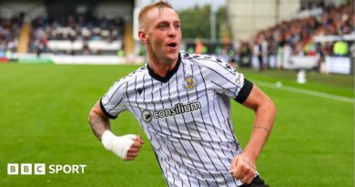 St Mirren's Killian Phillips celebrates