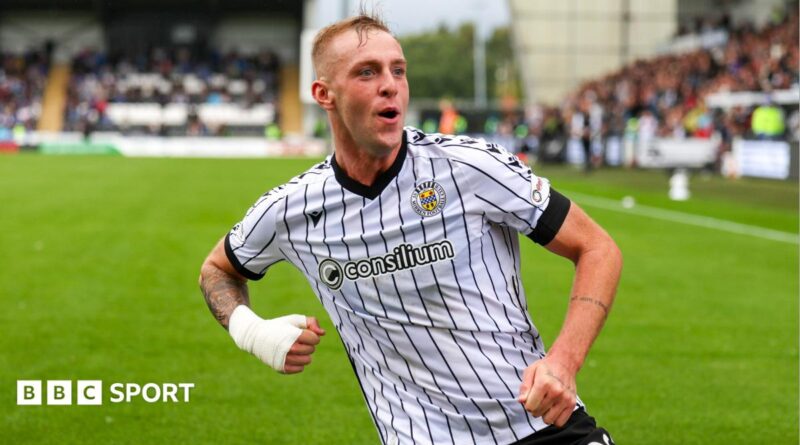 St Mirren's Killian Phillips celebrates
