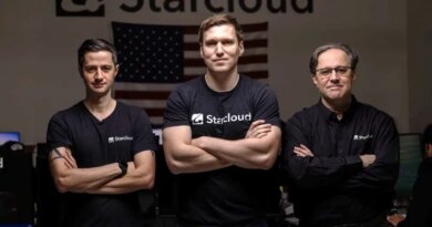Starcloud founders (l-r) Ezra Feilden, Philip Johnston, and Adi Oltean.